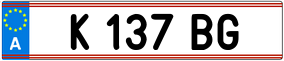 Trailer License Plate